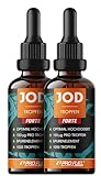 Jod Tropfen FORTE 2000x mit 150 µg Jod pro Tropfen - optimal hochdosiert - nur 1 Tropfen am Tag - bioverfügbares Jod aus Kaliumjodid - alkoholfrei & vegan - laborgeprüft mit Zertifikat