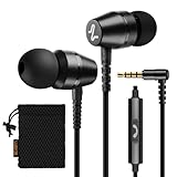 LUDOS OMNITONE Kopfhörer In Ear Kopfhörer mit Kabel und Mikrofon, 5 Jahre Garantie, In Ear Ohrhörer, 3,5 mm Klinkenstecker Earbuds, Satte Bässe Earphones, Headphones für iPhone, iPad, Huawei, Samsung