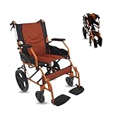 Mobiclinic®, Rollstuhl, Klappbar, Leichtgewicht, Sitz 46 cm, Zwei bremssysteme, Klappbare rückenlehne, Aluminium, Fußstützen, Modell pirámide, Kleine räder, Feste armlehnen