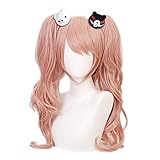 OSIAS Anime Cosplay Perücke, mit Kostenloser Perückenkappe, für Halloween, Party, Karneval, Nachtleben, Konzerte, Hochzeiten(Enoshima Junko)