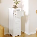 Bealife Badschrank Schubladenkommode Beistellschrank mit 4 Schubladen Geeignet für Badezimmer Schlafzimmer Küche Flur Weiß