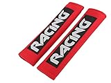 LAS 28208 Gurtpolster Auto RACING, Rot, 2 Stück