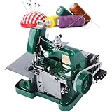 ZYLDDS Overlock-Nähmaschine, Hand-Coverstich, Overlock-Leder-Overlockmaschine, mit Metallrahmen, Overlock-Nähmaschine für strapazierfähige Stoffe