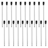 HJZHII 20 Stück 2,75 Zoll Kugelschreiberminen, 1 Mm Kugelschreiber Minen Mittlere Spitze Tintenmine Austauschbare Metallmine Mit Mittlerer Spitze Austauschbare Stiftminen(schwarz)