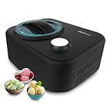 Cecotec Eismaschine mit 0,8 L Kompressor Gelacy 800. 100 W, Eiscreme-Maschine, Manuelle Steuerung, Entnehmbarer Aluminiumbehälter, Eiscreme in 60 Minuten, Automatischer Betrieb
