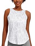 Weardear Damen Yoga Tanktops Ärmelloses Sportshirt Kleidung Fitness Running Workout Lauftop Geo-Druck Oberteile S-XXL