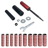 Spindelschleifer Adapter Mit Gummi Schleiftrommel Sets Schleifpapierhülsen Körnung 120 Für Rotationswerkzeuge Polieren Schleifhülsen
