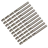 HSS-Bohrer M35 Kobalt für Metallbearbeitung, 135-Punkt-Spitze für Edelstahlbohrungen, zuverlässig (10 Stück, 1 mm), 10 Stück