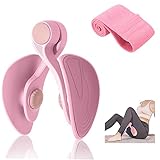 Oberschenkeltrainer 16KG Beckenboden Trainer Damen für Frau Beinpresse Po Trainer für Zuhause MäNner Trainingsgerät FitnessgeräTe SportgeräTe Zuhause Beckenbodenmuskeltrainer GesäßTrainer （ROSA）