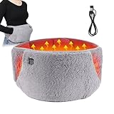 Elektrisches Heizkissen Wärmekissen Periode Moajaza mit 3 Heizstufen maschinenwaschbar schnelle Erwärmung zur Periode-Schmerzlinderung Beheizter Handwärmer Mädchen für Taille Bauch Hand Rücken (A)