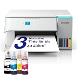 EcoTank ET-2959 Weißer A4-Multifunktionsdrucker mit Wi-Fi & AirPrint Tintentank, Scannen, Kopieren & Duplexdruck, bis zu 3 Jahre Tinte im Lieferumfang enthalten