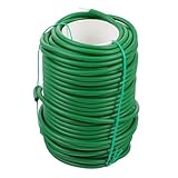 POPETPOP PVC Ummantelter Pflanzenbinder Draht 3,5mm X 20m Flexibel Gartendraht Mehrzweck Bindedraht für Pflanzenfixierung und Gartenstütze