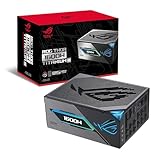 ASUS ROG Thor 1600W Titanium III Gaming Netzteil (GaN-MOSFET, Aura Sync RGB, ATX 3.1 kompatibel, PCIe 5.0 Ready, magnetisches OLED Display, 80+ Titanium und Cybenetics Lambda A+ Zertifizierung)