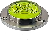 Generic GTRGRT 50 mm Aluminium Wasserwaage, hohe Präzision, Bullseye-Wasserwaage, runde Neigungsmesser für Vermessungsinstrumente und Tribrachs (ohne Magnet)