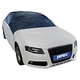 PETEX Autoabdeckung Halbgarage Größe L (ca 287 x 145 x 61 cm), Nylon, blau