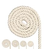 Baumwollkordel, Makramee-Garnseil, viele Größen Baumwollseil für DIY-Bastelarbeiten, Geschenke (10mm(4M))