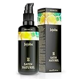 Satin Naturel Bio Jojobaöl 100ml – 100% Rein & Kaltgepresst – Gesichtsöl & Körperöl für Haut, Haare & Nägel – Vegane Naturpflege mit Anti-Aging-Effekt & Feuchtigkeit