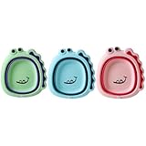 POPETPOP 3 Stück Teiliges Faltbares mit Niedlichen Cartoon motiven Leicht und Stabil Multifunktional für Bad und Küche für Neugeborene und Kleinkinder Tragbar und Einfach zu Reinigen