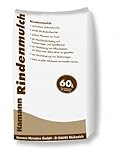 Hamann Rindenmulch 60 l Hemmt das Wachstum von Unkraut durch Lichtabschirmung, Garten, Pflanzen, sowohl optisch dekorativ als auch funktional, Pflege