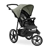 hauck Kinderwagen Runner 2, Dreirad Buggy mit XL Lufträder für Kinder bis 22 kg, UV-Schutz 50+, Belüftungsfenster, Liegefunktion, Höhenverstellbar, Faltbar, XL Korb (Disney Mickey Mouse Olive)