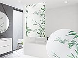 KS Handel 24 Basic DUSCHROLLO 140x190 cm Bambus Weiss GRÜN DUSCHVORHANG! Shower Rollo Curtain