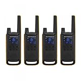 Motorola Talkabout T82 Extreme PMR446 2-Wege-Walkie-Talkie-Radio, Quad-Pack, Gelb/Schwarz