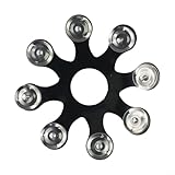 Innovatives Percussion Tool Metal Hat Tamburin mit satten Soundeffekten (Schwarz)