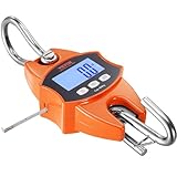 VEVOR Kranwaage 0,15 bis 400kg Digital Hängewaage lbs/kg/N Zugwaage 0,05kg Genauigkeit Wildwaage Industriewaage LCD-Display Hängende Waage Mini tragbare Waage mit integriertem 1-M-Messband