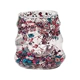 HunicandIU Gläser,Thermogläser Mit Trockenblumen | Wiederverwendbare Trinkbecher 160ml Für Wasser Milch Tee Latte Saft Deko Für Zuhause Schreibtisch