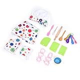 OVAQUIXI Backset, Sicheres Kochkostüm, Küchenspielzeug für Mädchen und