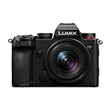 Panasonic Lumix S5D, Spiegellose Vollformatkamera, mit S-R1840E 18-40 mm Objektiv, L-Mount, 24,2 MP, 4K 60P Aufnahme, Live-View-Sucher, 180° -Flexibler-Monitor, WLAN, Bluetooth, Schwarz