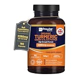 Bio-Kurkuma 2280 mg (hochdosiert) mit schwarzem Pfeffer & Ingwer - 180 vegane Kurkuma-Kapseln mit dem Wirkstoff Curcumin I UK Hergestellt von Prowise Healthcare