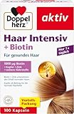 Doppelherz Haar Intensiv + Biotin - Biotin und Zink als Beitrag zum Erhalt normaler Haare - 100 Kapseln