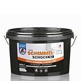 Tonis SCHIMMELSCHOCK Anti-Schimmel-Farbe 4,5 Liter | Effektive antimikrobielle Sofortwirkung, desinfizierende Wandfarbe für ca. 18 m2, Schimmel-Stopp aus: Die Höhle der Löwen [weiss, abtönbar]