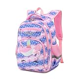 Cusangel Schulrucksack für mädchen,kinderrucksäcke mit Brustgurt kinder,21L Grosse Kapazität Grundschulrucksack,der 1-7.Klasse Mädchen Rucksack,für 6-9 jahre Girls