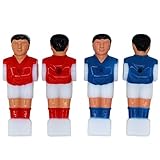 STOBOK Tischfußball Figuren Tischfußball Männer für 1,4m Tischfußball Tischkicker 4 Stück (Rot und Blau)