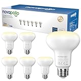 novapollo Led Lampe E27 LED Reflektor R80, E27 15 W (ersetzt 100 W) 1521 LM 2700K warmweiß, 120° Abstrahlwinkel, LED Reflektorlampen für Deckenstrahler, Küche,Nicht Dimmbar, Energiesparlampe, 6 Stück