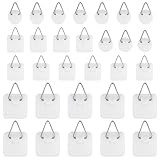 Senbaler 30 Stück Bildaufhänger Bilderhaken Selbstklebend zum Kleben,Klebenagel für Bilderrahmen,Aufhänger für Bilder,Poster, Fotos,Gemälde,Karton,Drei Größen (Stil 1)