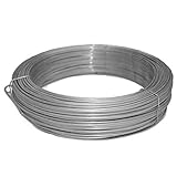 casa pura Bindedraht für Maschendrahtzaun 3mm dick verzinkt 55m Gartendraht, Spanndraht, Modellierdraht, Gartendraht dünner Draht zum basteln für Garten
