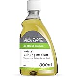 Winsor & Newton 3049734 Ölmalmittel, Künstler Malmittel aus Leinöl-Standöl & Terpentinersatz, Verdünnt die Konsistenz der Farbe und verbessert das Fließvermögen und die Transparenz - 500 ml Flasche