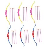 EXAOMBLE 6taschen Junge Mädchen Bogenschießset Mit Saugnapfpfeilen Teiliges Spielzeug Für Junge Mädchen Für Kreative Spiele Im Freien Geeignet Für Junge Mädchen Ab Jahren