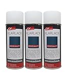 SDV Chemie Klarlack Spray seidenmatt 3x 400ml schnelltrocknend Acryl Sprühlack Autolack Felgen KFZ