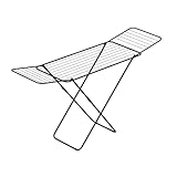 Rörets Wäscheständer Tony – verriegelbare Flügel – Sicherheitssperre – 50x181x92 cm – 18 m Trockenfläche - Design und Qualität von Schwedens stärkster Trockenständermarke (Black)