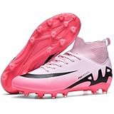 Kmrlofiy Fußballschuhe Herren Junge High Top Spike Microfaser Cleats Professionelle Fussballschuhe Outdoor Athletics Trainingsschuhe Wettkampf (KBA-K19, 37EU)