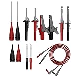 JT0090 Digitalmultimeter Prüfset Mit Kabelsonden Und Zubehör Geeignet Für Spannungs Strom Und Widerstandsprüfungen