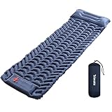 Trimate, Schlafmatte, 10,2 cm Kissen & 5,1 cm Kissen mit integrierter Fußpumpe, ultraleicht, kompakt und wasserdicht, ideal für Rucksackreisen, Wandern, Zelt, Reisen