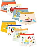Domee Jungen Unterhosen Boxershorts Kinder Unterwäsche Baumwolle 8er-Pack Transport 104-110 (Herstellergröße M)