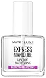 Maybelline New York Nagellack, Transparenter Unterlack, Super Stay Strength & Protecting Base Coat, 12 ml