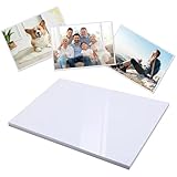 Wenrescry Fotopapier A4 Hochglänzend, 50 Blatt, 200g/m², Sofort Trocken, Ideal für Tintenstrahldrucker, Fotokarten, Hochweiß