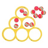 BESPORTBLE Schwimmendes Eva Wurfspielset mit 12 Bällen Pool Wurfspiel mit Punkteanzeige Wasserfestes Ringwurfspiel für Familie und Outdoor Spaß